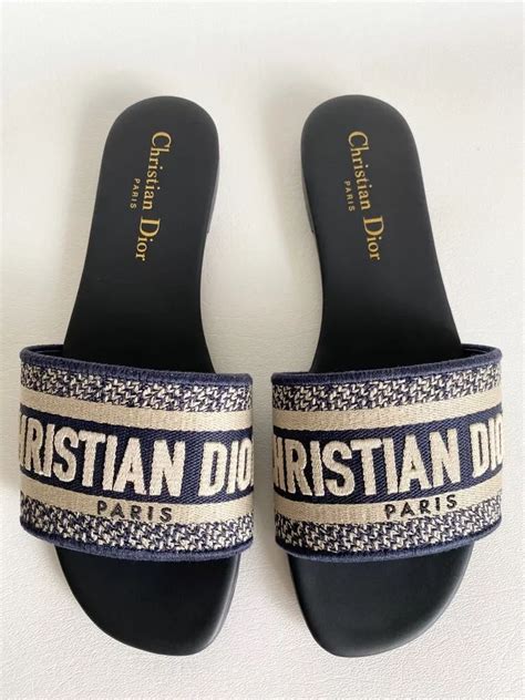 dior d way sandals|christian dior dway slide sandals.